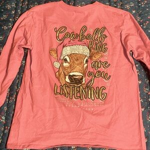Girls Simply Southern Cowbells Christmas tshirt